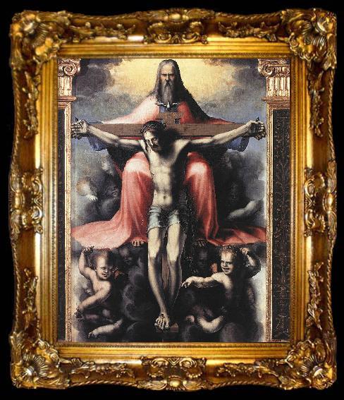 framed  BECCAFUMI, Domenico Trinity (detail) df, ta009-2